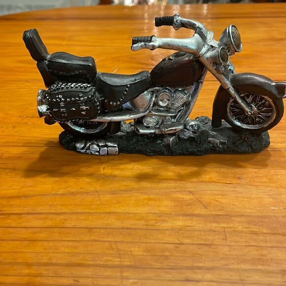 Vintage Old School Harley Davidson Hawg Chopper Motorcycle metal and resin - Picture 1 of 13